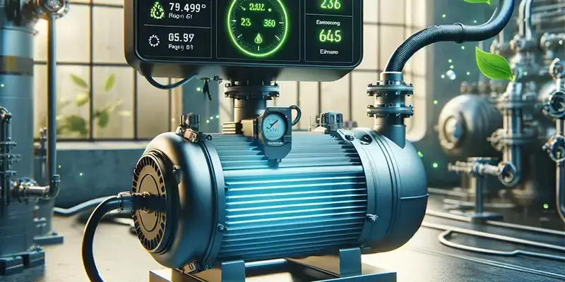 How is the energy efficiency of vacuum pumps ensured?